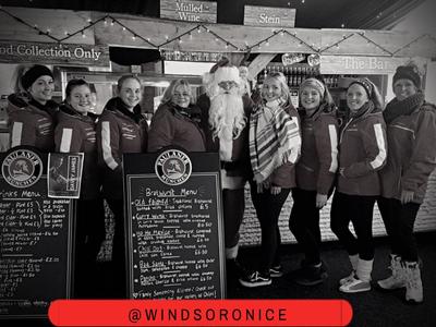 Windsor On Ice Staff with Santa!